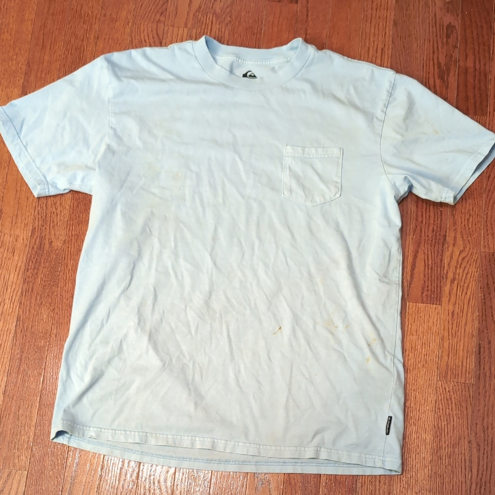 Quiksilver Pocket T-Shirt Size L Sky Blue